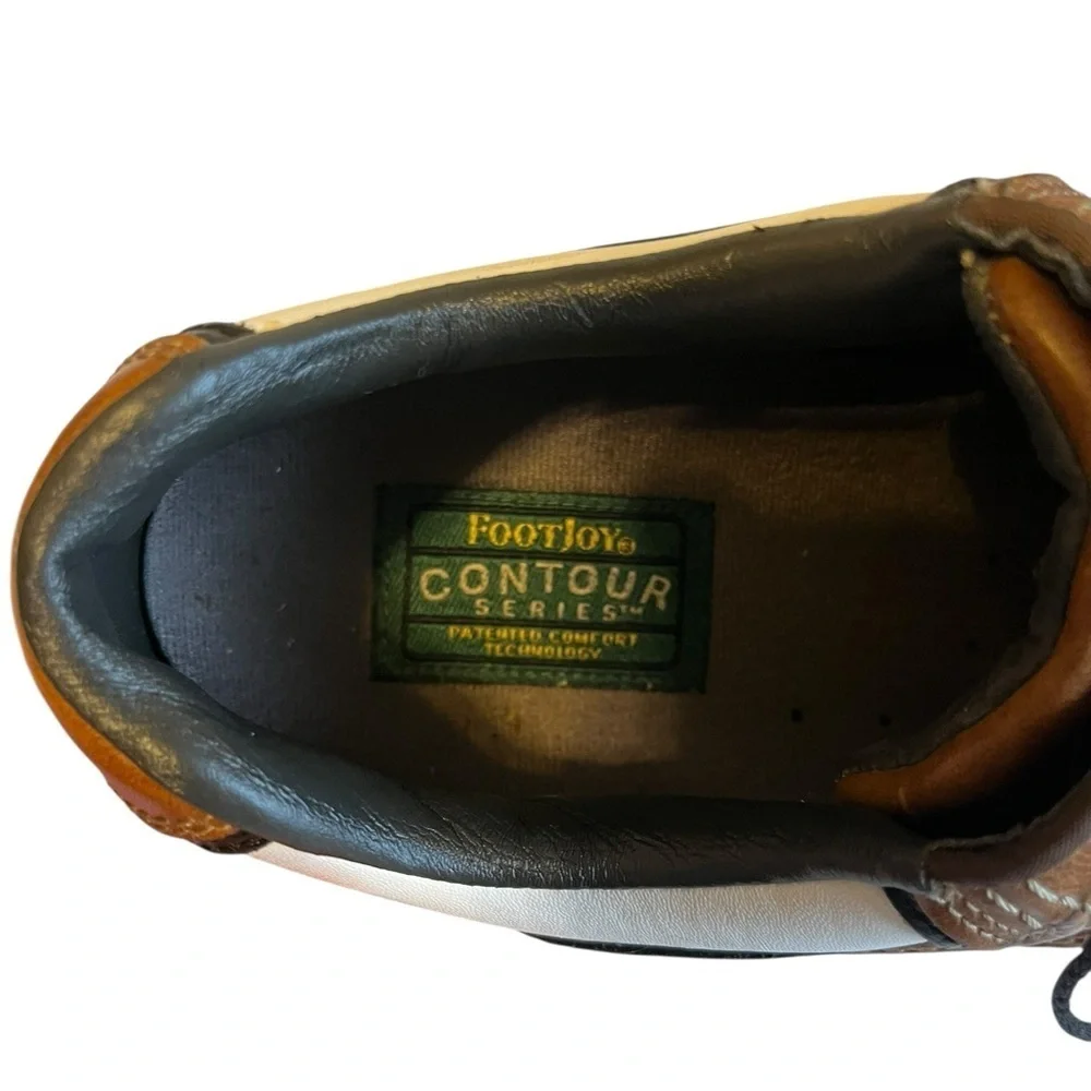 FootJoy 54024 Contour Series Men’s Golf Shoes Size 10 Leather Athlesure